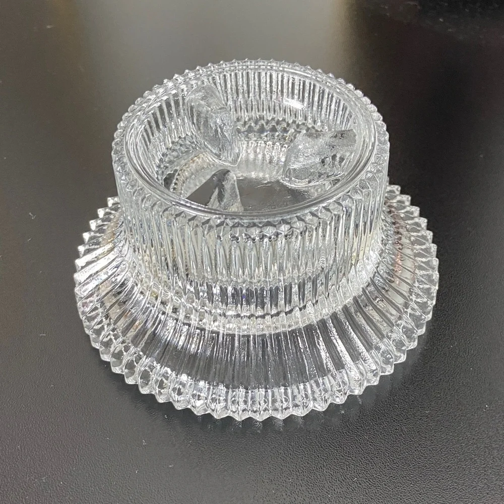 Vintage Indiana Glass Candle Holder/Trinket Dish (Candle not Included) - Picture 2 of 4